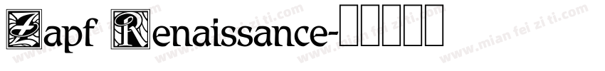Zapf Renaissance字体转换